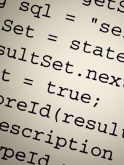 Small snippet of java code.